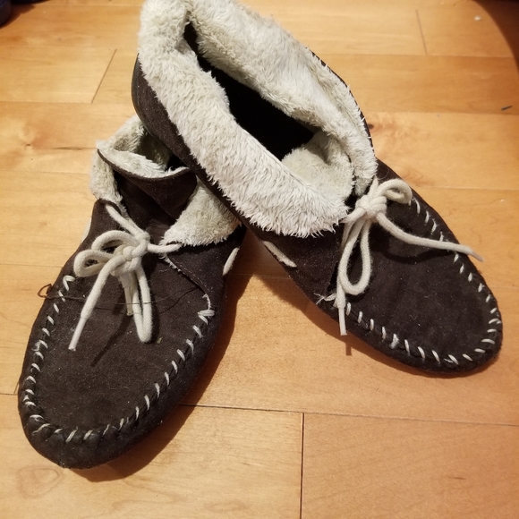 rubber sole moccasins